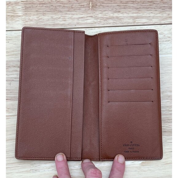 Authentic Louis Vuitton Monogram Porte Valeurs Checkbook Wallet - Picture 3 of 10